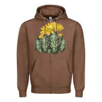 Chestnut texas rainbow cactus Zipper Hoodie - LillyAllenDesigns