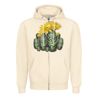 Sandshell texas rainbow cactus Zipper Hoodie - LillyAllenDesigns