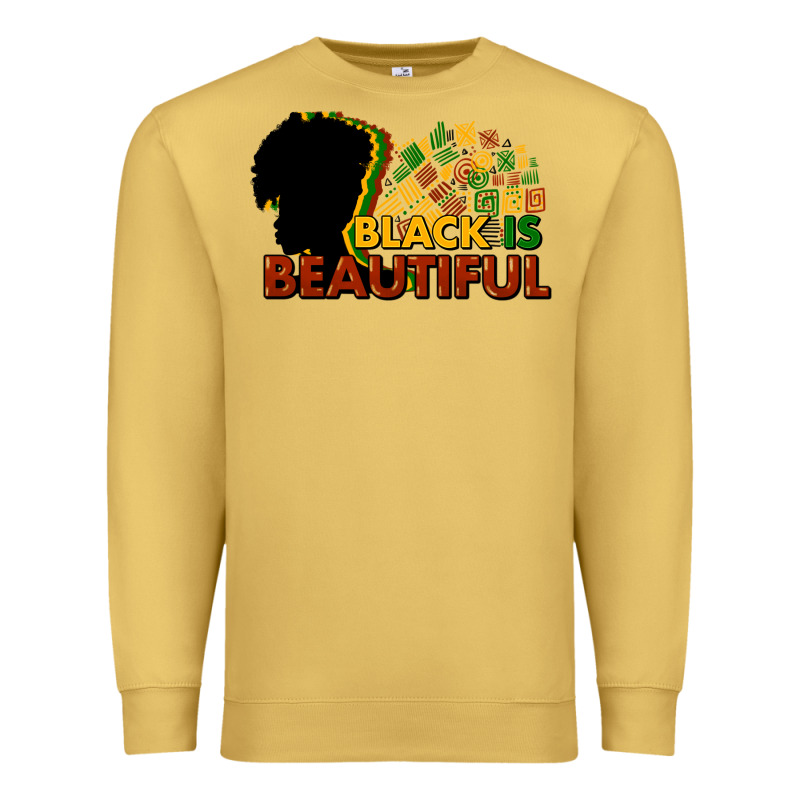 Black Is Beautiful Premium Sweatshirt by NancyCooperArtShop | Teevron