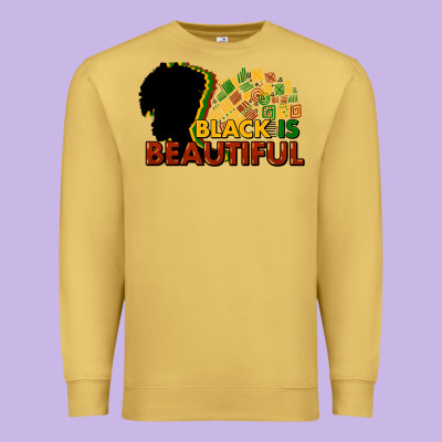 Black Is Beautiful Premium Sweatshirt Designed By Nancycooperartshop