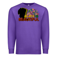 Purple black is beautiful Premium Sweatshirt - NancyCooperArtShop