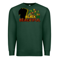 Sports Green black is beautiful Premium Sweatshirt - NancyCooperArtShop