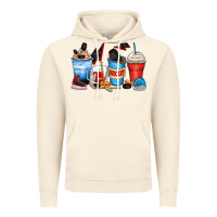 Vintage Artic hockey begins after coffee cups Vintage Hoodie - Zillion Design Studio