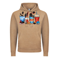 Vintage Coffee hockey begins after coffee cups Vintage Hoodie - Zillion Design Studio