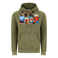 Vintage Olive hockey begins after coffee cups Vintage Hoodie - Zillion Design Studio