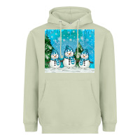 Matcha snowman Heavyweight Hoodie - MaliasSmallBusiness