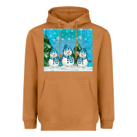 Meerkat snowman Heavyweight Hoodie - MaliasSmallBusiness