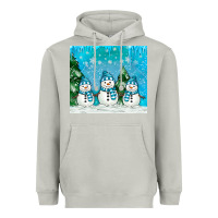 Moon Dust snowman Heavyweight Hoodie - MaliasSmallBusiness
