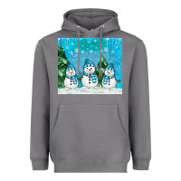 Storm snowman Heavyweight Hoodie - MaliasSmallBusiness