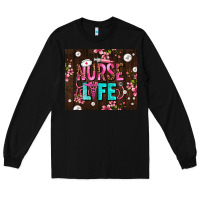 Black nurse life with pearls Long Sleeve Tee - AdoDesignShop