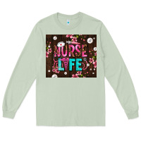 Matcha nurse life with pearls Long Sleeve Tee - AdoDesignShop