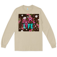 Mushroom nurse life with pearls Long Sleeve Tee - AdoDesignShop
