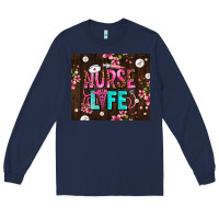 Navy nurse life with pearls Long Sleeve Tee - AdoDesignShop