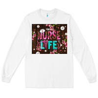 White nurse life with pearls Long Sleeve Tee - AdoDesignShop
