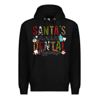 Black santa's favorite dental hygienist Premium Hoodie - Jasminsmagicworld