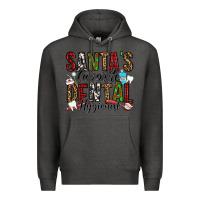Charcoal Heather santa's favorite dental hygienist Premium Hoodie - Jasminsmagicworld