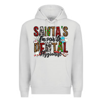 Dove Grey santa's favorite dental hygienist Premium Hoodie - Jasminsmagicworld