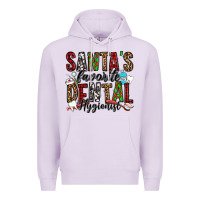 Lilac santa's favorite dental hygienist Premium Hoodie - Jasminsmagicworld