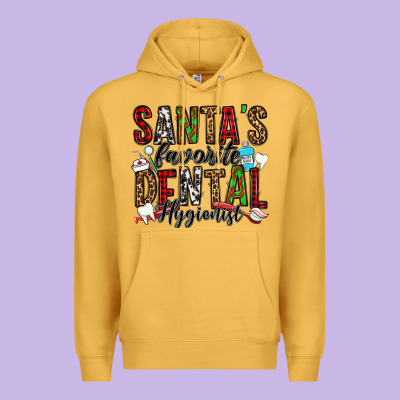 Santa's Favorite Dental Hygienist Premium Hoodie Designed By Jasminsmagicworld