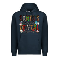 Navy santa's favorite dental hygienist Premium Hoodie - Jasminsmagicworld