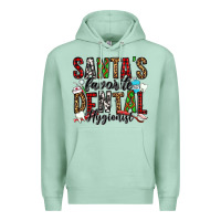 Seafoam santa's favorite dental hygienist Premium Hoodie - Jasminsmagicworld