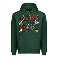 Sports Green santa's favorite dental hygienist Premium Hoodie - Jasminsmagicworld