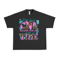 Pigment Black i became a cna because your life is worth my time Urban Heavy Tee - AdoDesignShop