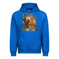 Cobalt Flannels boots and bonfires Urban Hoodie - NancyCooperArtShop