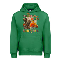 Emerald Flannels boots and bonfires Urban Hoodie - NancyCooperArtShop