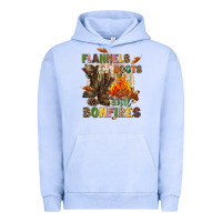 Pigment Grape Ice Flannels boots and bonfires Urban Hoodie - NancyCooperArtShop