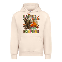 Sandshell Flannels boots and bonfires Urban Hoodie - NancyCooperArtShop
