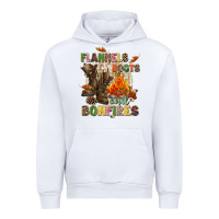 White Flannels boots and bonfires Urban Hoodie - NancyCooperArtShop
