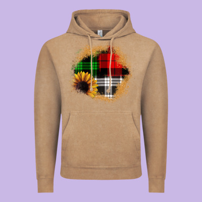 Sunflower Christmas Patch3 Vintage Hoodie Designed By Jahusdesignshop