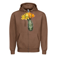 Chestnut texas rainbow cactus Zipper Hoodie - LillyAllenDesigns