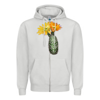 Dove Grey texas rainbow cactus Zipper Hoodie - LillyAllenDesigns
