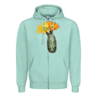 Seafoam texas rainbow cactus Zipper Hoodie - LillyAllenDesigns