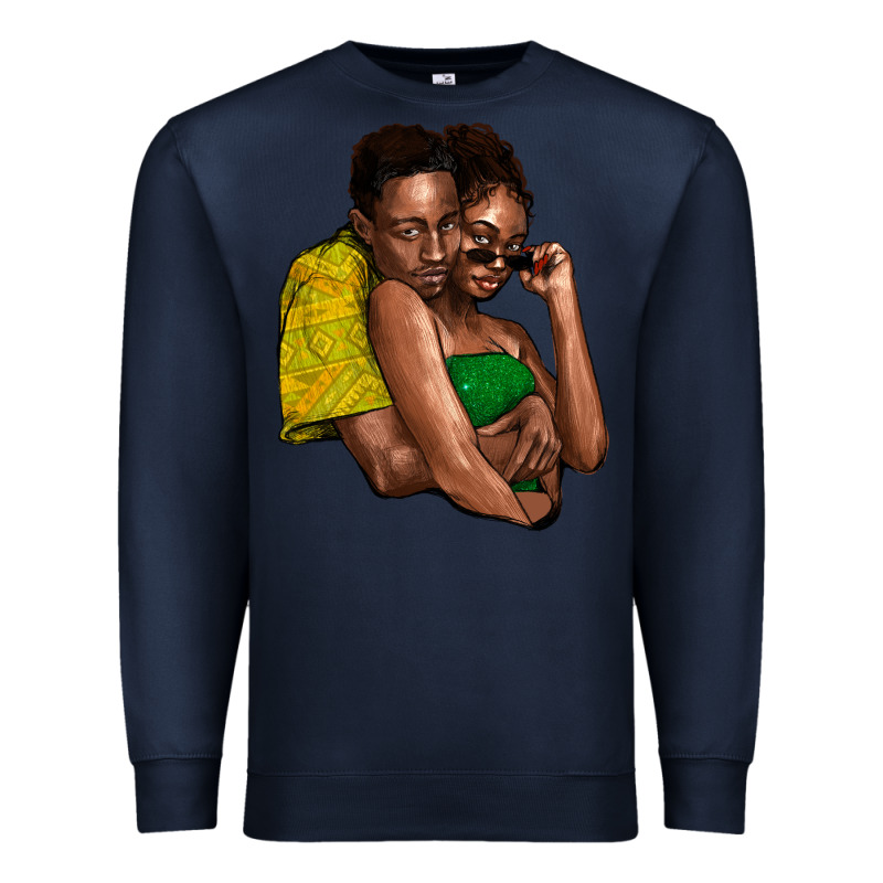Black Couple Premium Sweatshirt by NancyCooperArtShop | Teevron