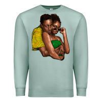 Seafoam black couple Premium Sweatshirt - NancyCooperArtShop