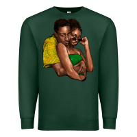 Sports Green black couple Premium Sweatshirt - NancyCooperArtShop