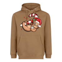 Toasted Coconut cute christmas sloth Heavyweight Hoodie - MaliasSmallBusiness