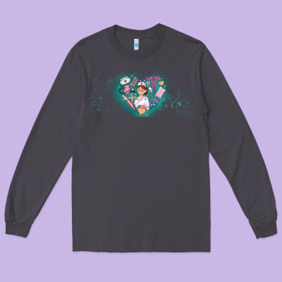 Nurse And Elements Long Sleeve Tee Designed By Adodesignshop