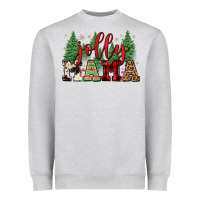 Heather Grey jolly mama Heavyweight Sweatshirt - FaDigitalArtStudio
