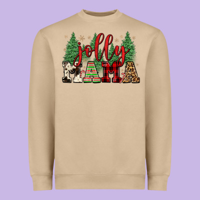 Jolly Mama Heavyweight Sweatshirt Designed By Fadigitalartstudio