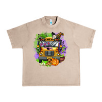 French Oak halloween school bus Urban Heavy Tee - AdoDesignShop