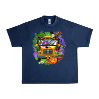 Navy halloween school bus Urban Heavy Tee - AdoDesignShop