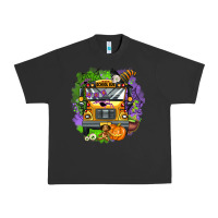 Pigment Black halloween school bus Urban Heavy Tee - AdoDesignShop