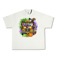 Pistachio halloween school bus Urban Heavy Tee - AdoDesignShop