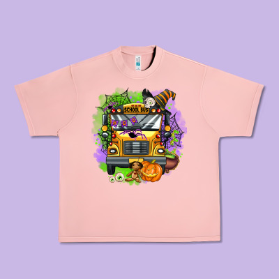 Halloween School Bus Urban Heavy Tee Designed By Adodesignshop