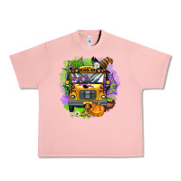 Salmon halloween school bus Urban Heavy Tee - AdoDesignShop