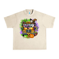Sandshell halloween school bus Urban Heavy Tee - AdoDesignShop